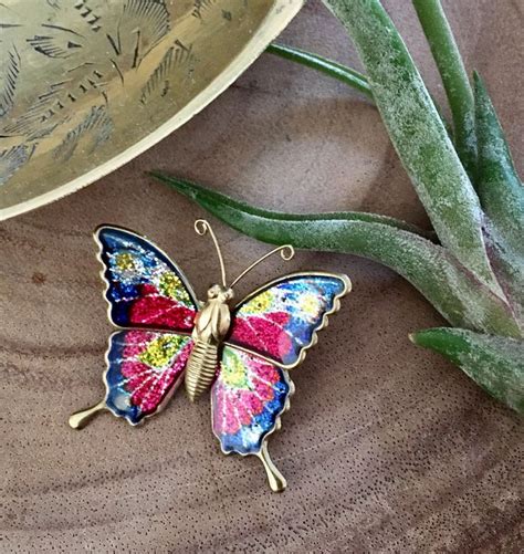 Vintage Butterfly Brooch Etsy Canada Butterfly Brooch Vintage Butterfly Brooch