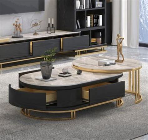 Modern Design Coffee Table Tv Stand With Side Cabinet My Aashis