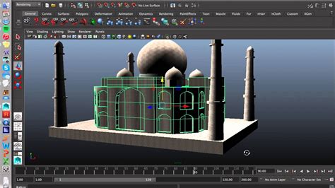 Taj Mahal 3d Model Autodesk Maya 2015 Youtube
