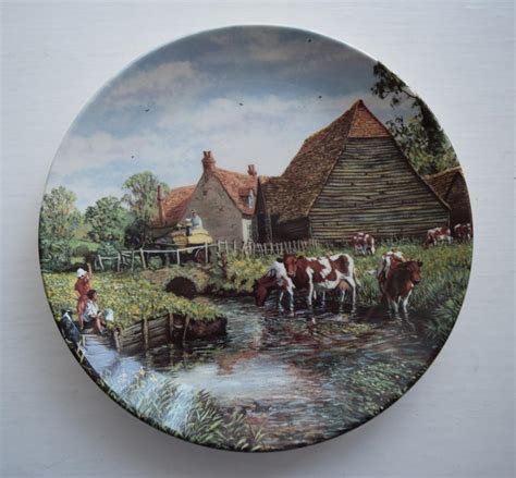 Farm to plate is a ticketless event. DANBURY MINT 'THE FARM YEAR' WEDGWOOD COLLECTORS PLATE ...