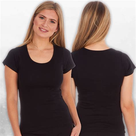 Ladies Womens Thermal Short Sleeved Tee T Shirt Warm Winter Base Layer
