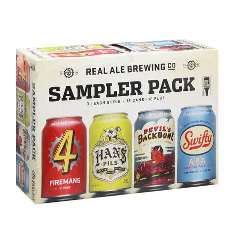 Real Ale Sampler Pack Beer 12 Oz Cans Shop Beer At H E B