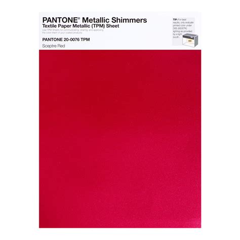 Buy Pantone Metallic Shimmer 20 0076 Sceptre Red