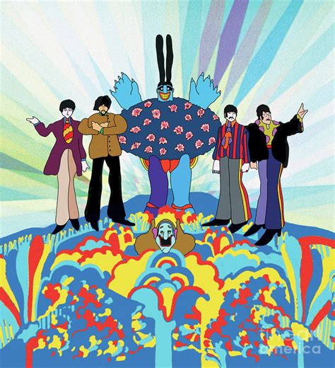The Beatles And The Chief Blue Meanie Digital Art By Antonios