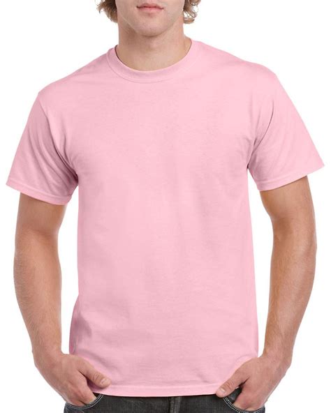 Gildan G5000 Plain Heavy Cotton T Shirt In Light Pink Fruugo Uk