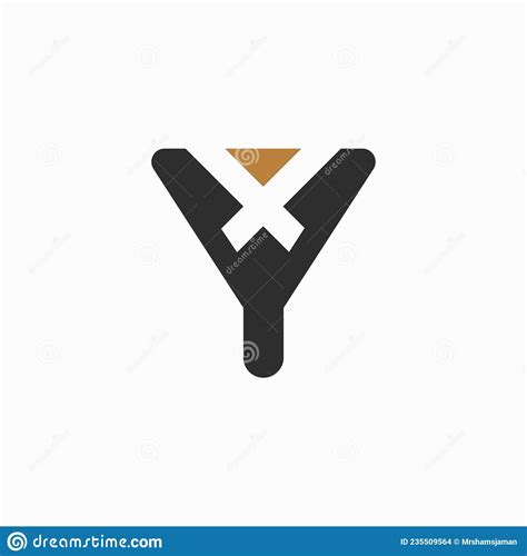logotipo das iniciais do alfabeto yx xy x e y ilustração do vetor ilustração de projeto fonte