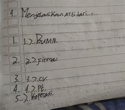 Pengertian, bentuk, fungsi, manfaat, tujuan, ciri, dasar, kelebihan, kekurangan, prinsip, peran, dan contoh. Bumn Adalah Brainly - Tolong Bantu Jawab Pertanyaan No 4 5 ...