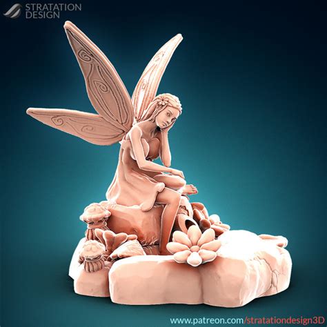 3d Printable Fairy Fountain By Stratation Design
