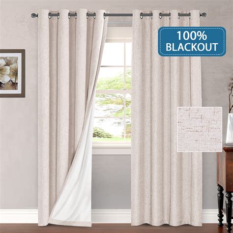 Outdoor Curtains 100 Blackout Draperies For Patio Waterproof Linen