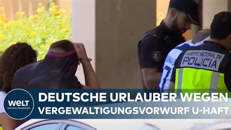 GRUPPENVERGEWALTIGUNG AUF MALLORCA Fünf Deutsche müssen in Untersuchungshaft YouTube