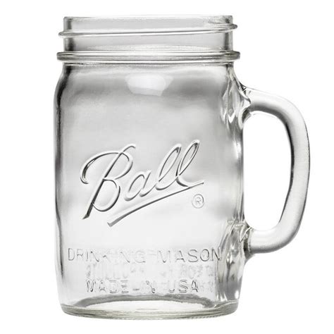 Shop Ball 1440016011 Glass Drinking Mason Jars 4 Count 24 Oz