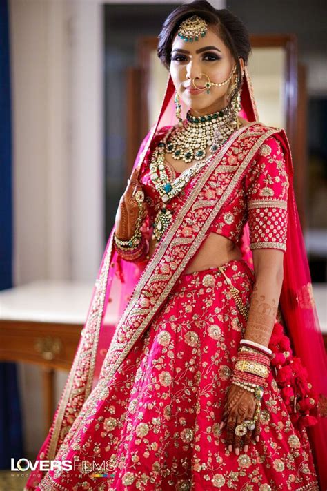 Maternity dresses for weddings ». Rani Pink Bridal Lehenga with Emeralds | See more on ...