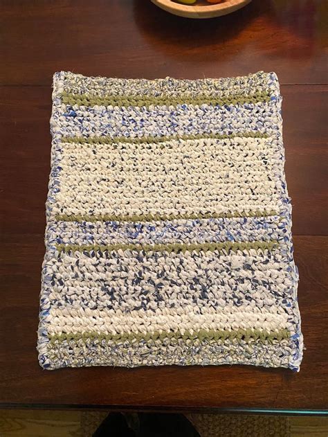 Washable Cotton Rag Rug Handmade From Recycled Linens One Of Etsy