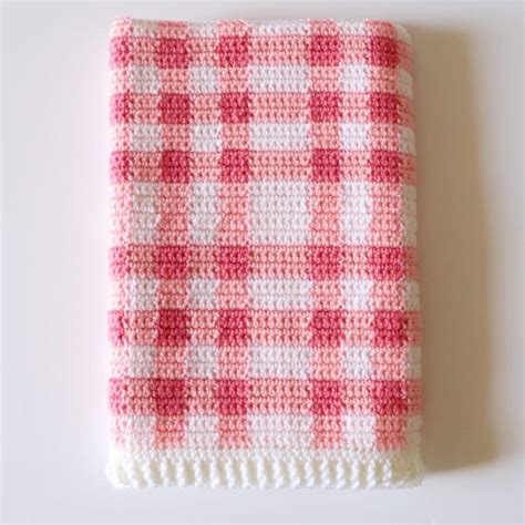 20 Crochet Gingham Blanket Patterns Daisy Farm Crafts