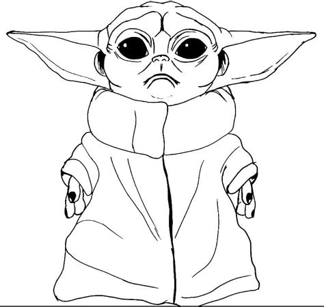 Baby Yoda Christmas Coloring Page Free Printable Coloring Pages For Kids