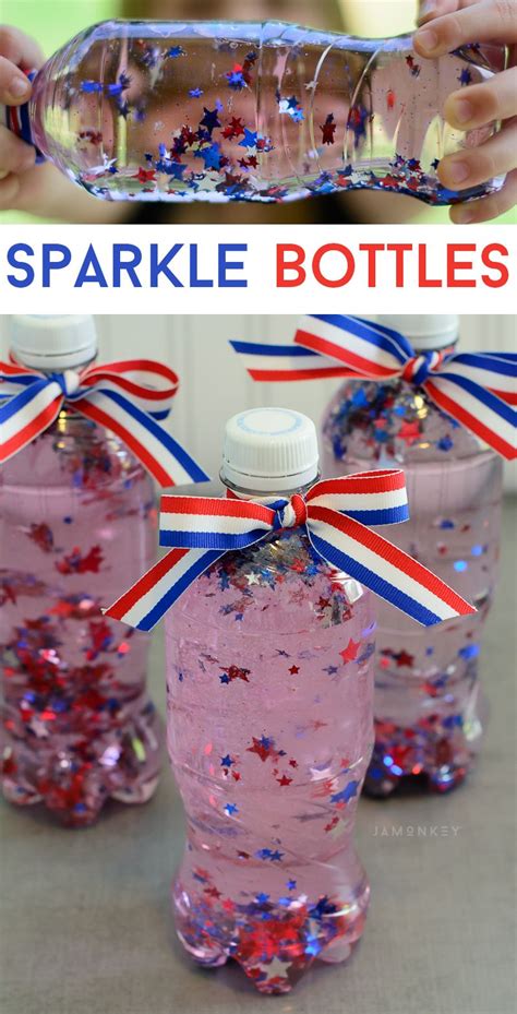 Sparkle Bottles Fourth Of July Crafts For Kids Sparkle Bottle 4th