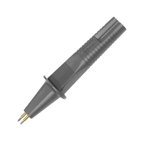 Double Pin Kelvin Probe With Banana Connector Thick Pins Sonel