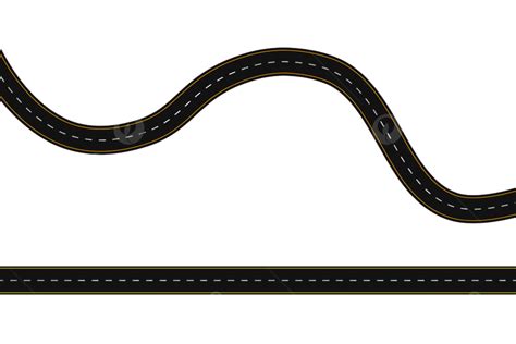 Straight Road Clipart Vector Straight And Winding Road Road Roadway