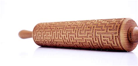 New Laser Engraved Rolling Pins Imprint Elaborate Designs On Baked
