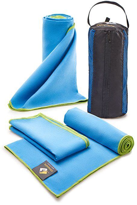 Olimpiafit Quick Dry Towel 3 Size Pack Of Lightweight Microfiber Travel Towels W Bag Fast