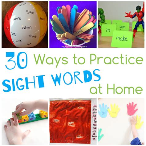 Ways To Practice Sight Words At Home Teach Me Mommy