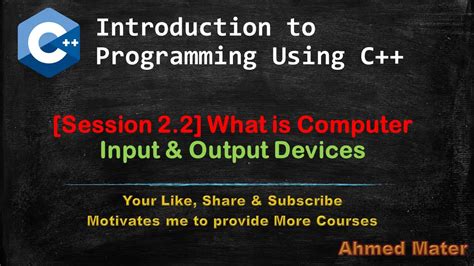 Intro To Programming Using C Session 22 What Is Computer Input