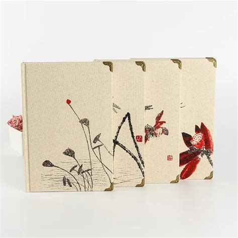 Creative Stationery Chinese Style Notebook Vintage Burlap Cover Notepad