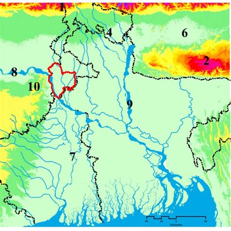 Geographical Position Of Malda District And Lower Gangetic Flood Plain