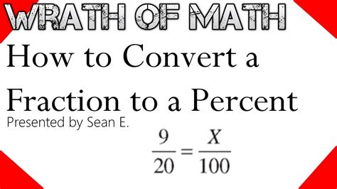 Luckily, mastering this skill can be simple and easy to do. How to Convert a Fraction to a Percent - YouTube