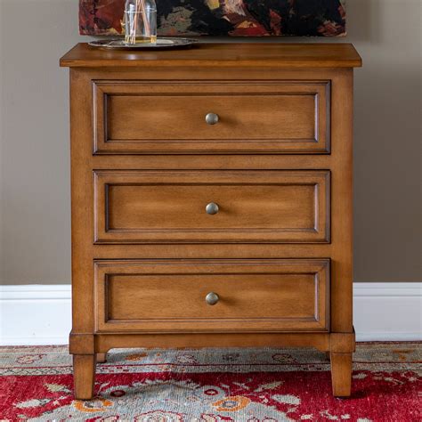 Décor Therapy Beckett 3 Drawer Side Table