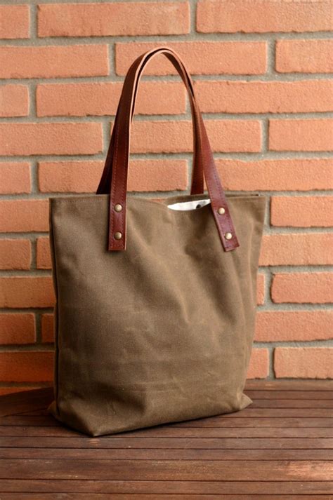 Waxed Canvas Tote Backpack
