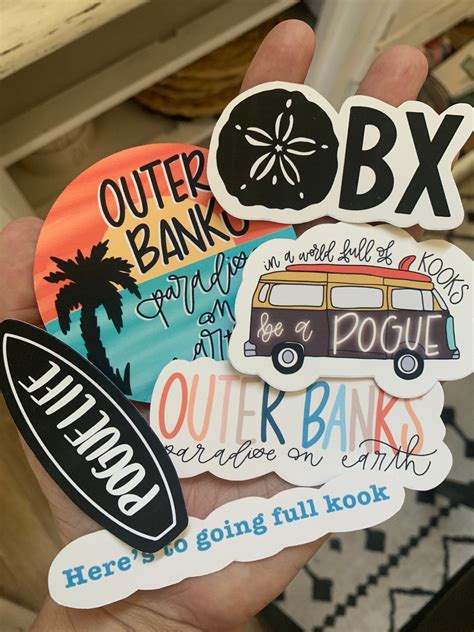Outer Banks Small Sticker Pack Obx Sticker Pack Etsy
