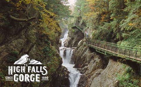 High Falls Gorge Lake Placid Ny Waterfall Attraction