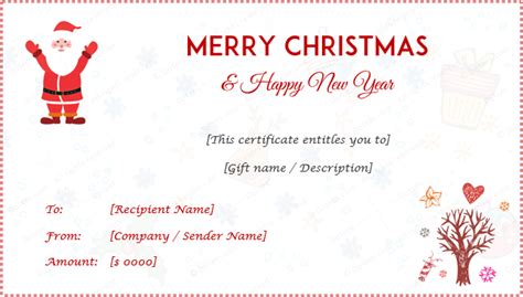 36,000+ vectors, stock photos & psd files. 24+ Christmas & New Year Gift Certificate Templates