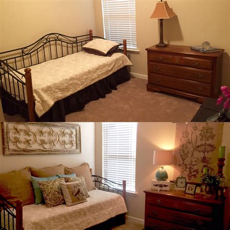 Before And After Of A Guest Bedroom We Decorated