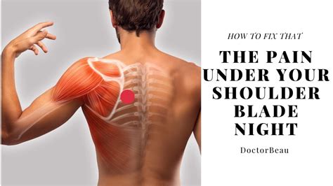 Under The Shoulder Blade Pain How To Fix It Rib Pain Relief Youtube