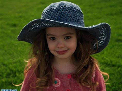 Cute Baby Girl With Hat Hd Wallpaper Cute Little Babies