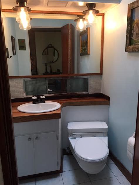 Discover the best small bathroom designs that will brighten up your space and make the whole room feel bigger! Redo of Mid-Century Modern Half Bathroom | Hometalk