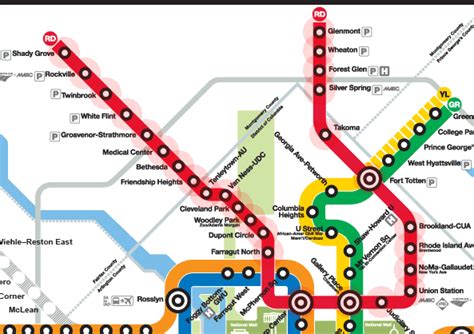 Metro Red Line Map Time Zones Map World