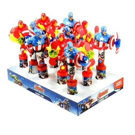 Marvel Avengers Candy With Fan 053 Oz Each 12 Ct