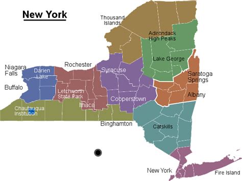 Regions Of New York State Map World Map