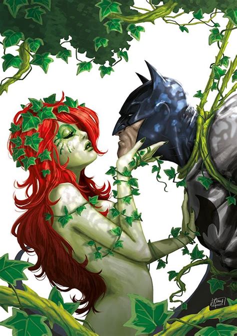 Poison Ivy E Batman By Scuolacomixars On Deviantart