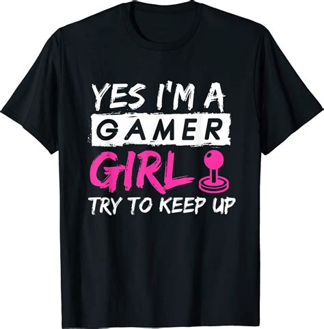 Gamer Girl Female Gaming T Shirt Uk Clothing