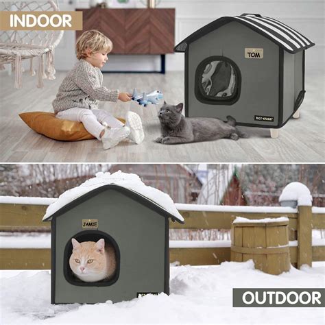 Buy Rest Eazzzy Cat House Outdoor Cat Bed Weatherproof Cat Shelter