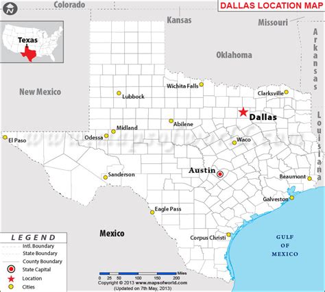 Where Is Dallas Texas Where Is Dallas Tx Located In Usa