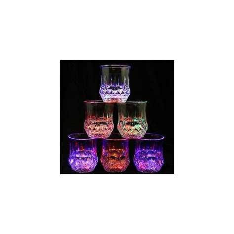 Liquid Activated Multicolor Led Tumblers ~ Fun Light Up Drinking Glasses 6 Oz Blinkeecom