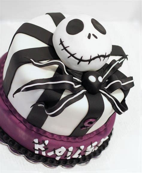 The details are chic and outstanding. Nightmare before Christmas Girly Cake — Birthday Cakes | Nightmare before christmas cake ...