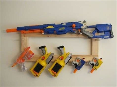 'gun' wall mounted coat hooks / rack (wh00007504). Nerf Gun Rack -- Storage for up to 7 weapons / pistols (03/18/2011) | Projects to Try ...