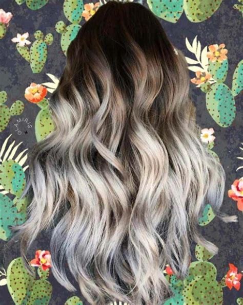 shortbalayagehighlights dark roots light ends hair styles brown ombre hair