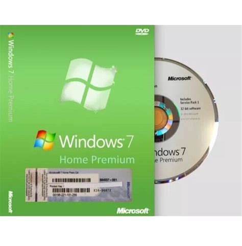Windows 7 Home Premium 32 Bit By Microsoft Full Version Sp1 W Coa Ebay